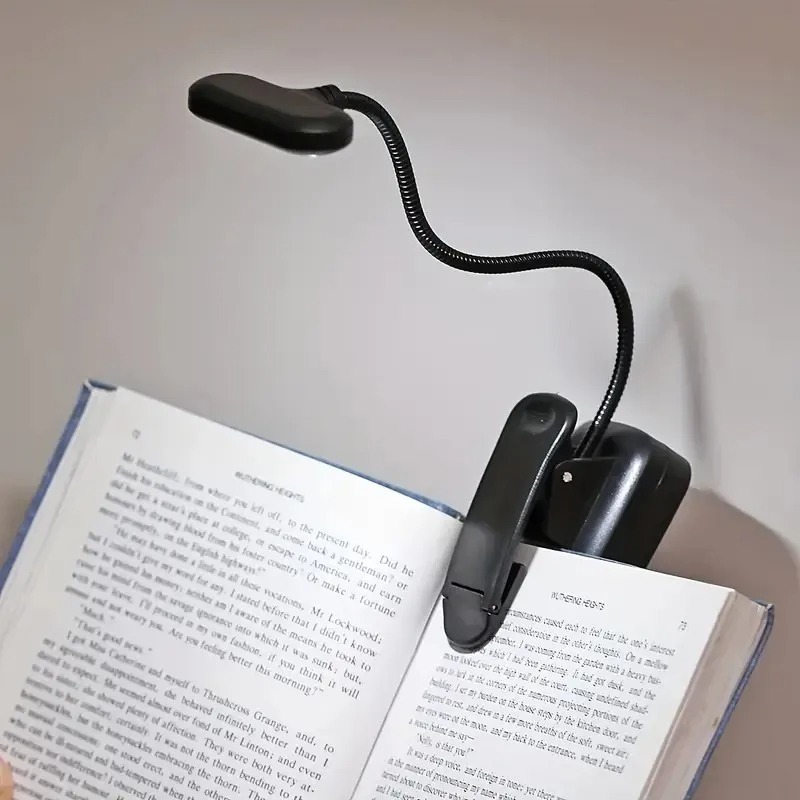 Laptop Accessories Light - Mini LED Book Light with Clip,Battery