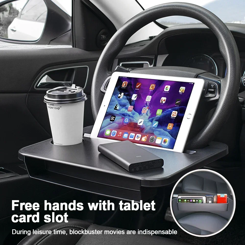 Laptop Extra Accessories - Multi-used Car Tray Laptop Desk Pad