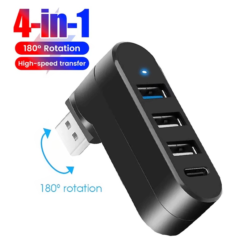 Laptop Accessories Hub - 4 Port Multi USB 2.0 HUB