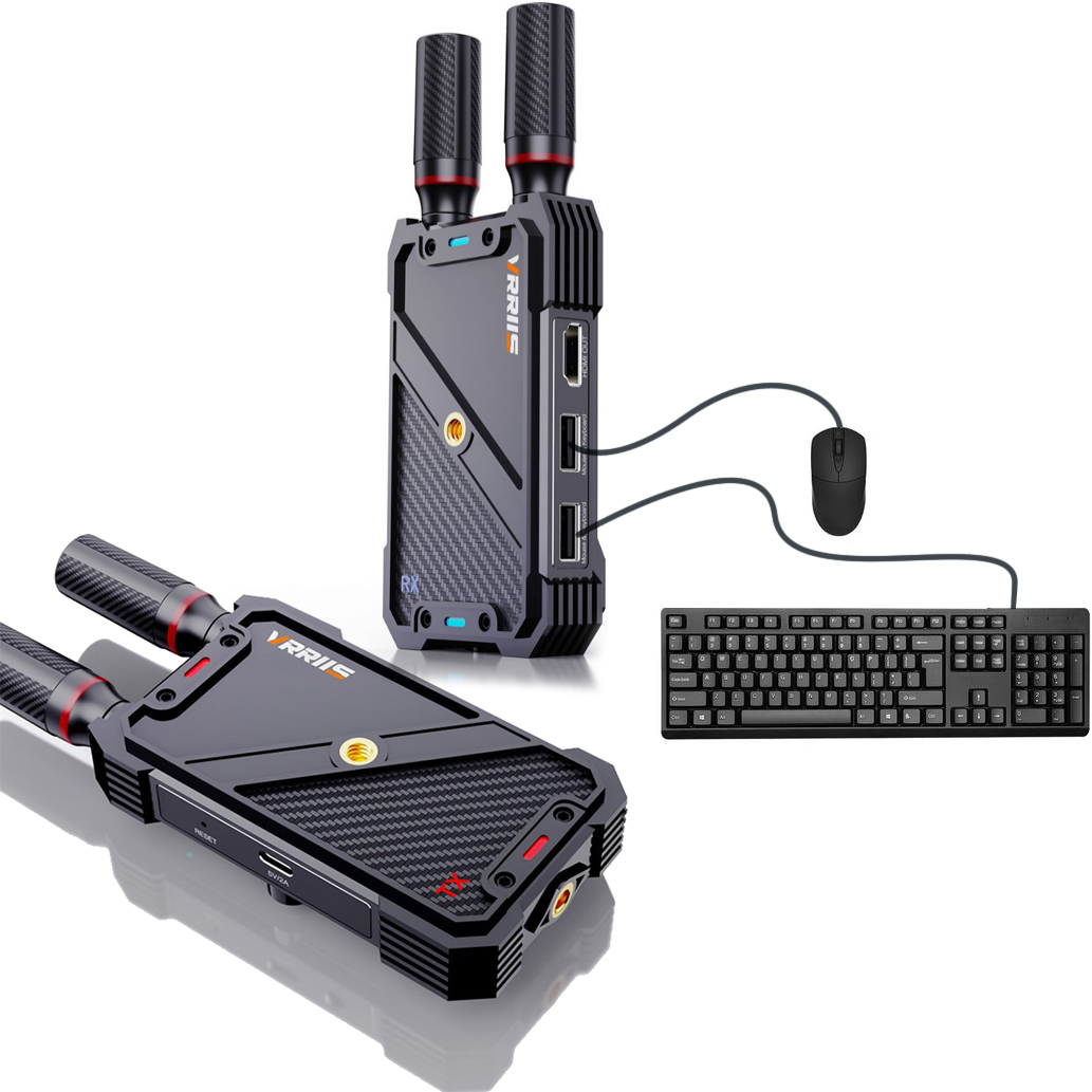 Laptop Extra Accessories - VRRIIS WL082K 400m Wireless HDMI KVM