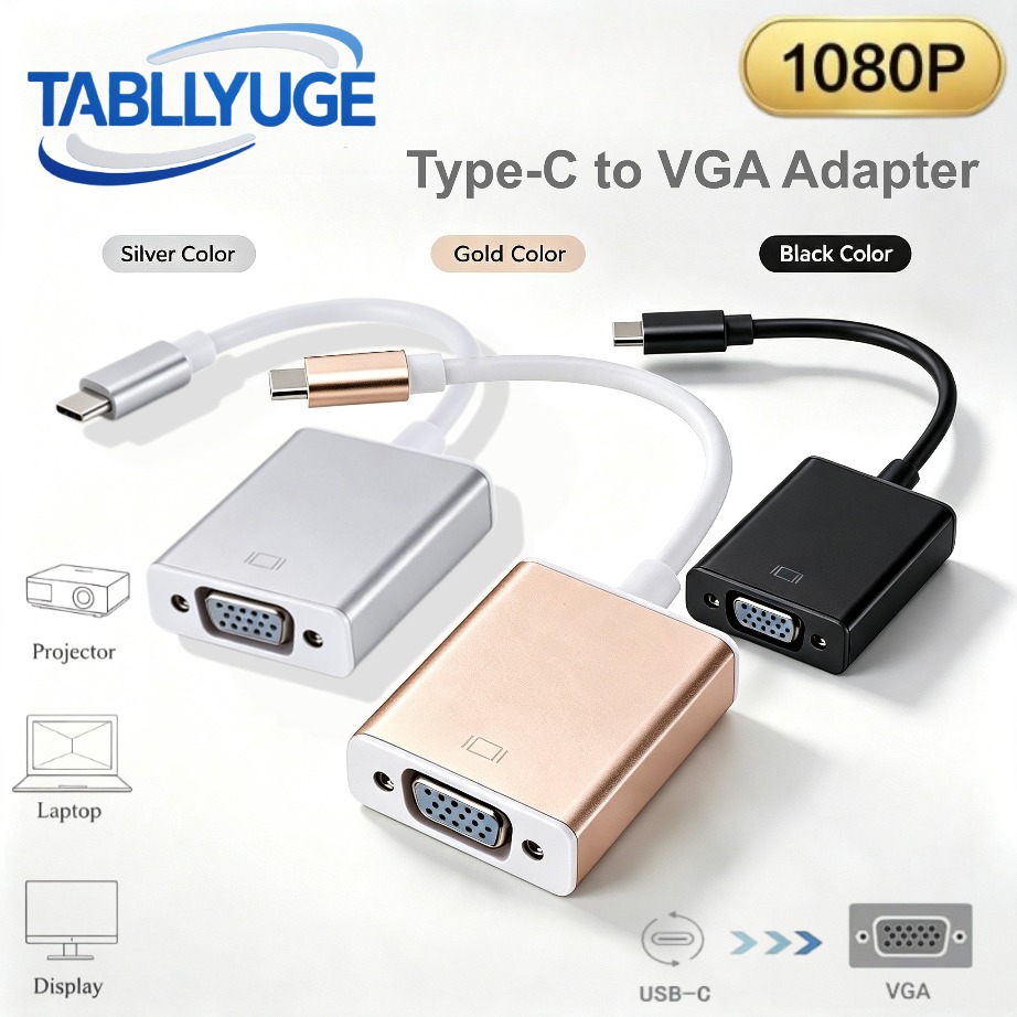 Monitor Portable Usb - TABLLYUGE USB C to VGA Adatper