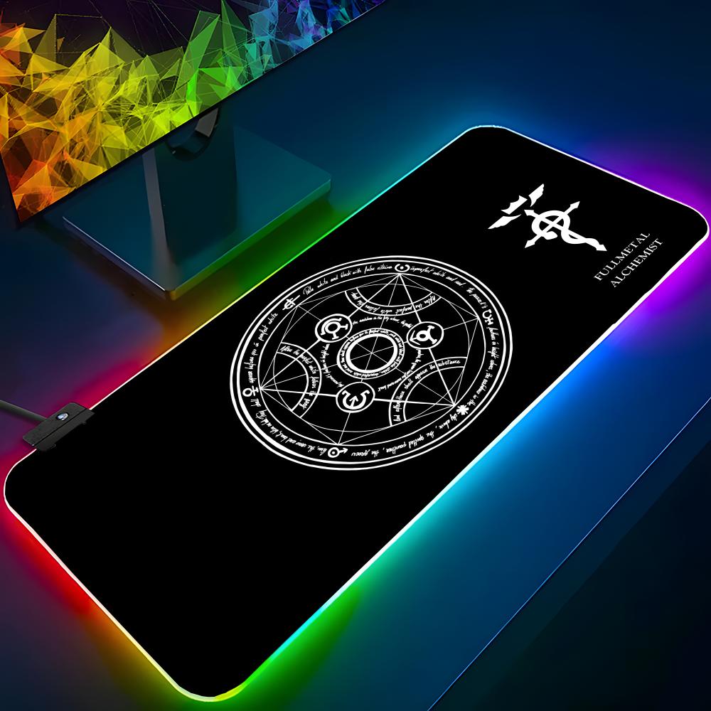 Laptop Accessories Rgb - Fullmetal Alchemist Mouse Pad RGB Backlit