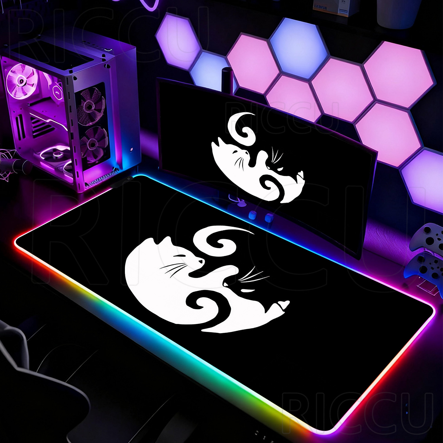 RGB HD Black and White Cat Cut - Laptop Accessories Rgb review and price