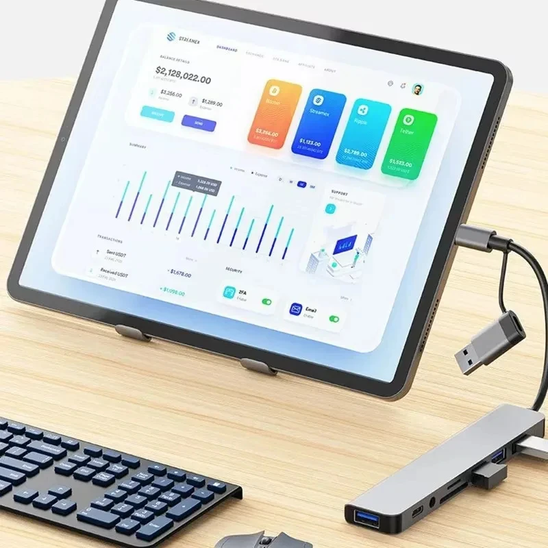 8 in 1 USB C Hub USB Splitter  - Laptop Accessories Hub review and price