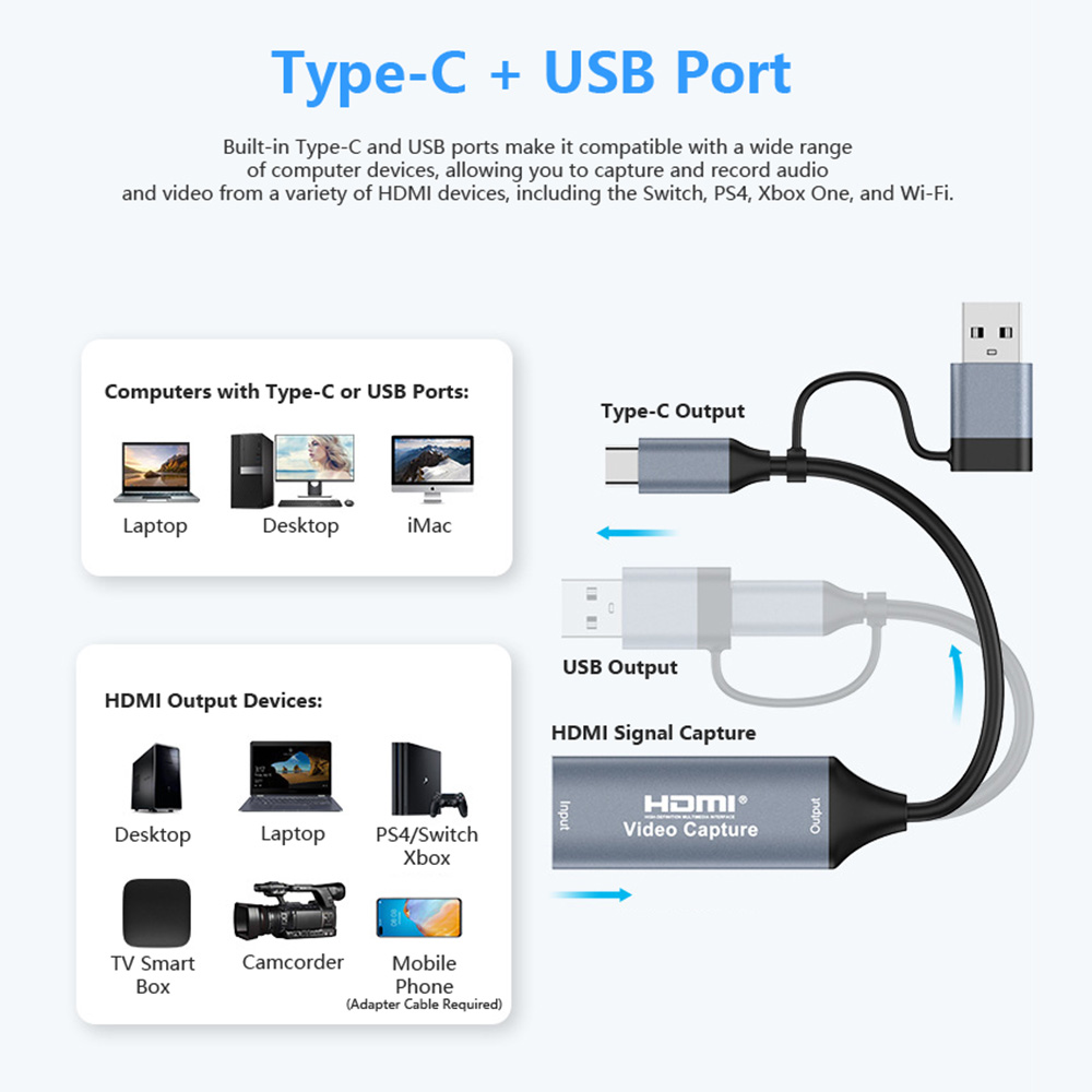 4K 2 in 1 USB 2.0 Video Captur - Monitor Portable Usb review and price