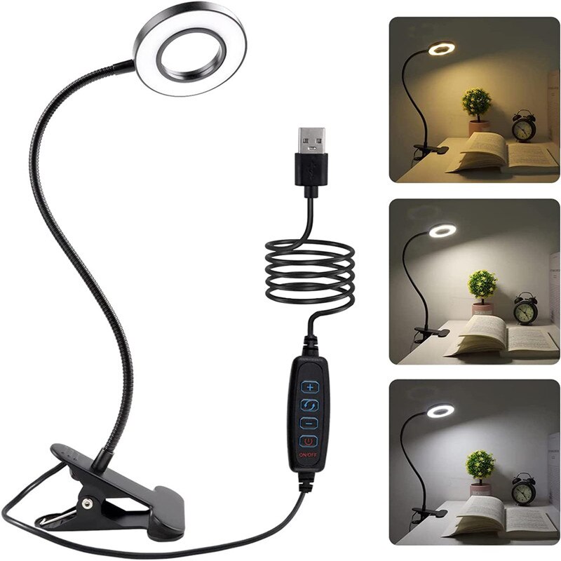 48 LEDs Desk Lamp Clip USB Boo - Laptop Accessories Light review and price