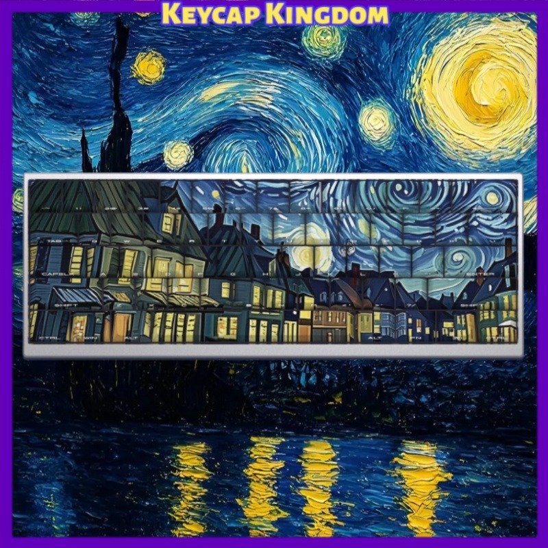 Van Gogh Starry Sky Theme Keyc - Laptop Accessories For Gift review and price