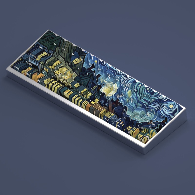 Van Gogh Starry Sky Theme Keyc - Laptop Accessories For Gift review and price