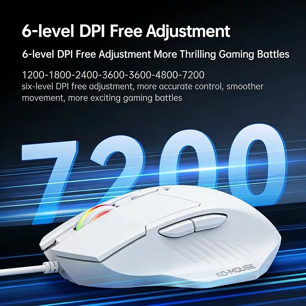 KEBIDUMEI 7200DPI Wired Mouse  - Laptop Accessories Rgb review and price