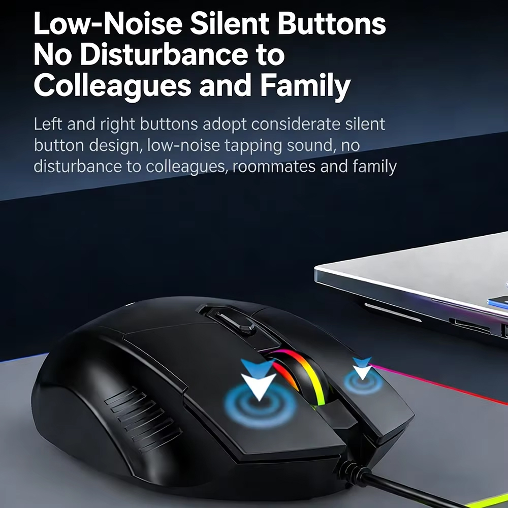 KEBIDUMEI 7200DPI Wired Mouse  - Laptop Accessories Rgb review and price