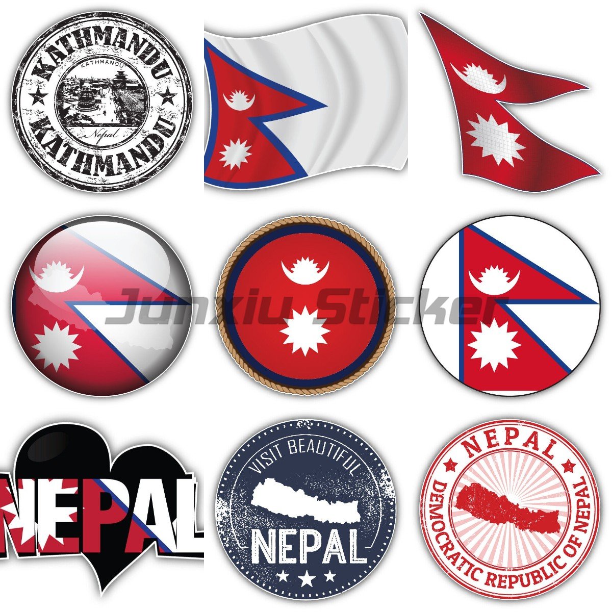 Nepal Flag Bumper Vinyl Bicycl - Laptop Accessories In Nepal review and price