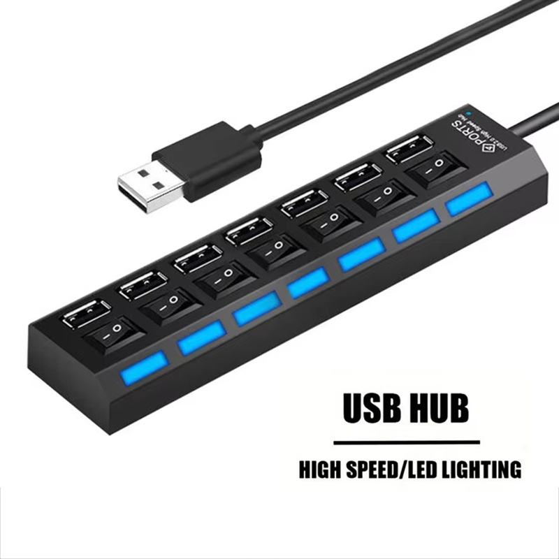 7 Port USB 2.0 Hub Splitter Fo - Laptop Accessories Hub review and price
