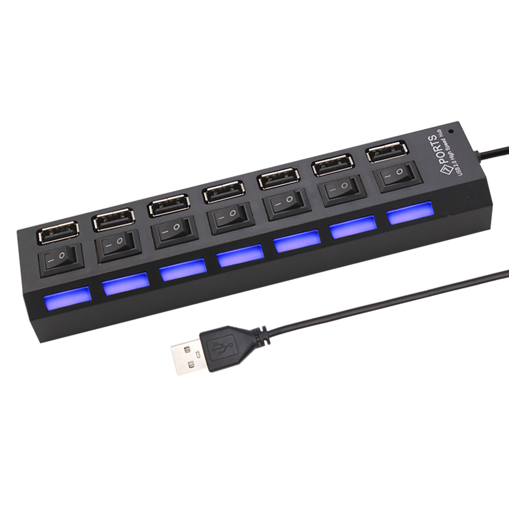 7 Port USB 2.0 Hub Splitter Fo - Laptop Accessories Hub review and price