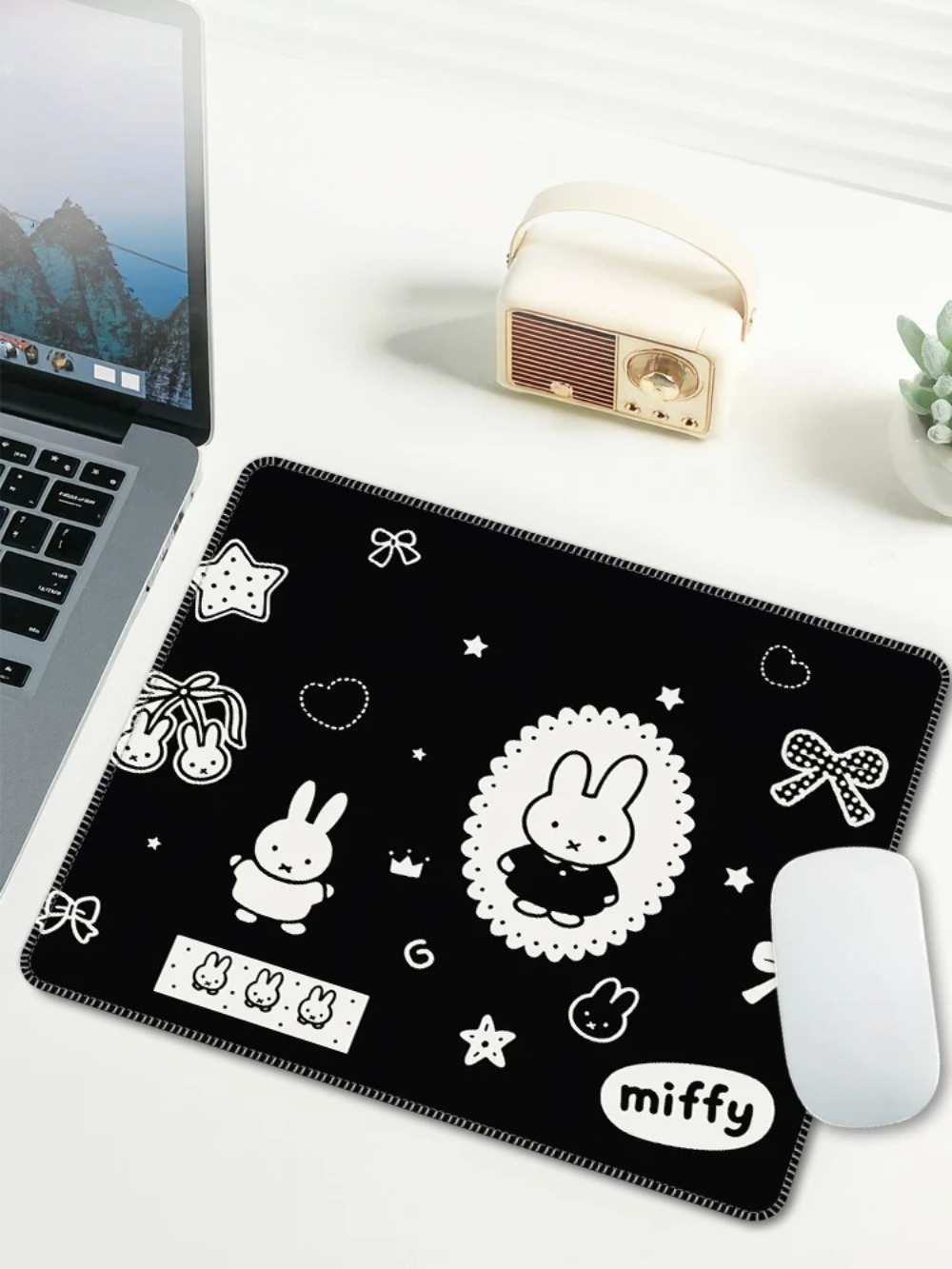 Cartoon Miffy Mouse Pad Small  - Laptop Accessories For Gift review and price