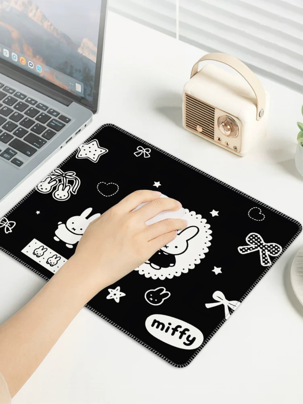 Cartoon Miffy Mouse Pad Small  - Laptop Accessories For Gift review and price