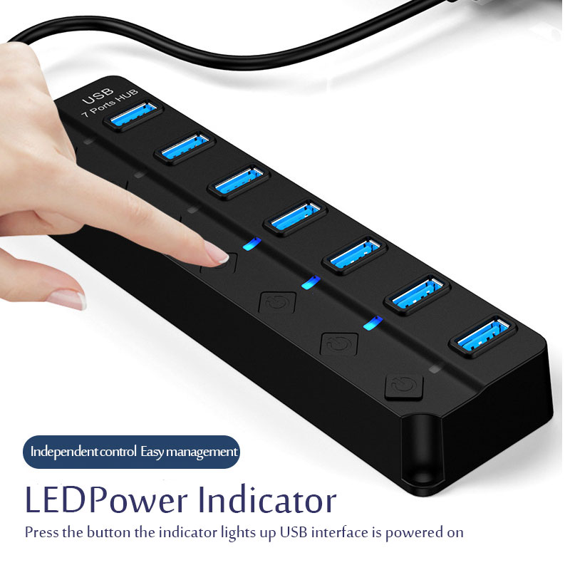 USB 3.0 Power Adapter 4/7 Port - Laptop Accessories Hub review and price