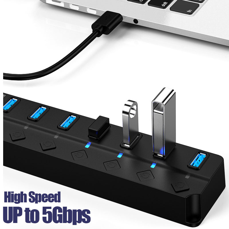 USB 3.0 Power Adapter 4/7 Port - Laptop Accessories Hub review and price