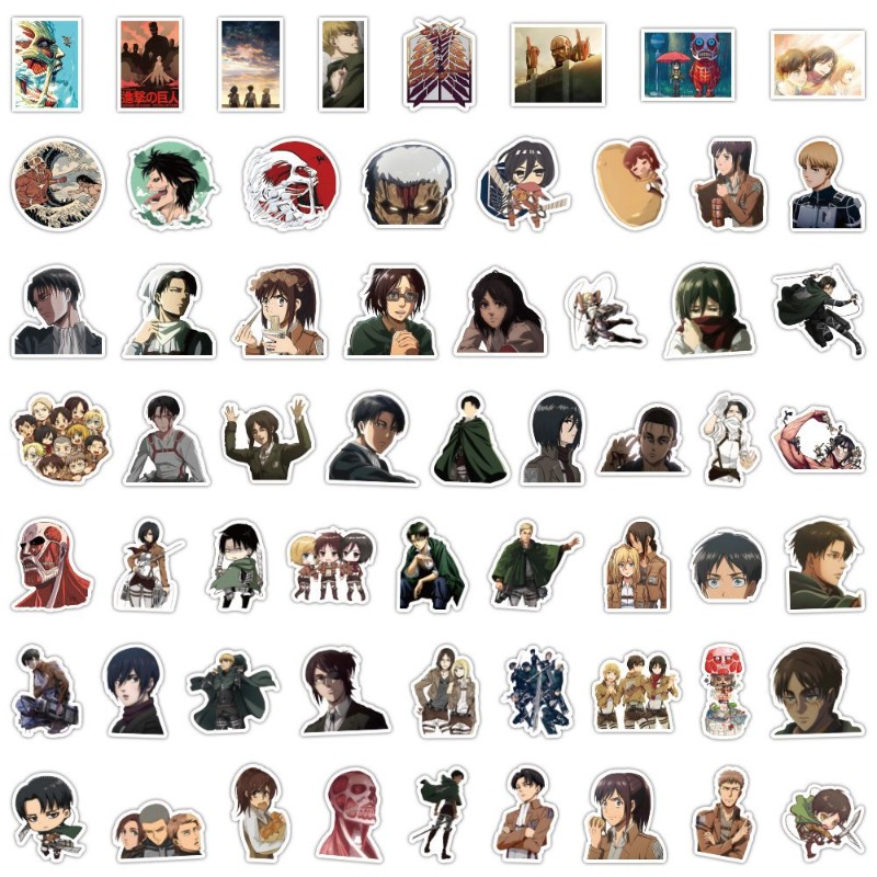 60Pcs Attack on Titan Anime St - Laptop Accessories & Repair Jagtap Dairy Pimple Nilakh Pimpri Chinchwad Maharashtra review and price