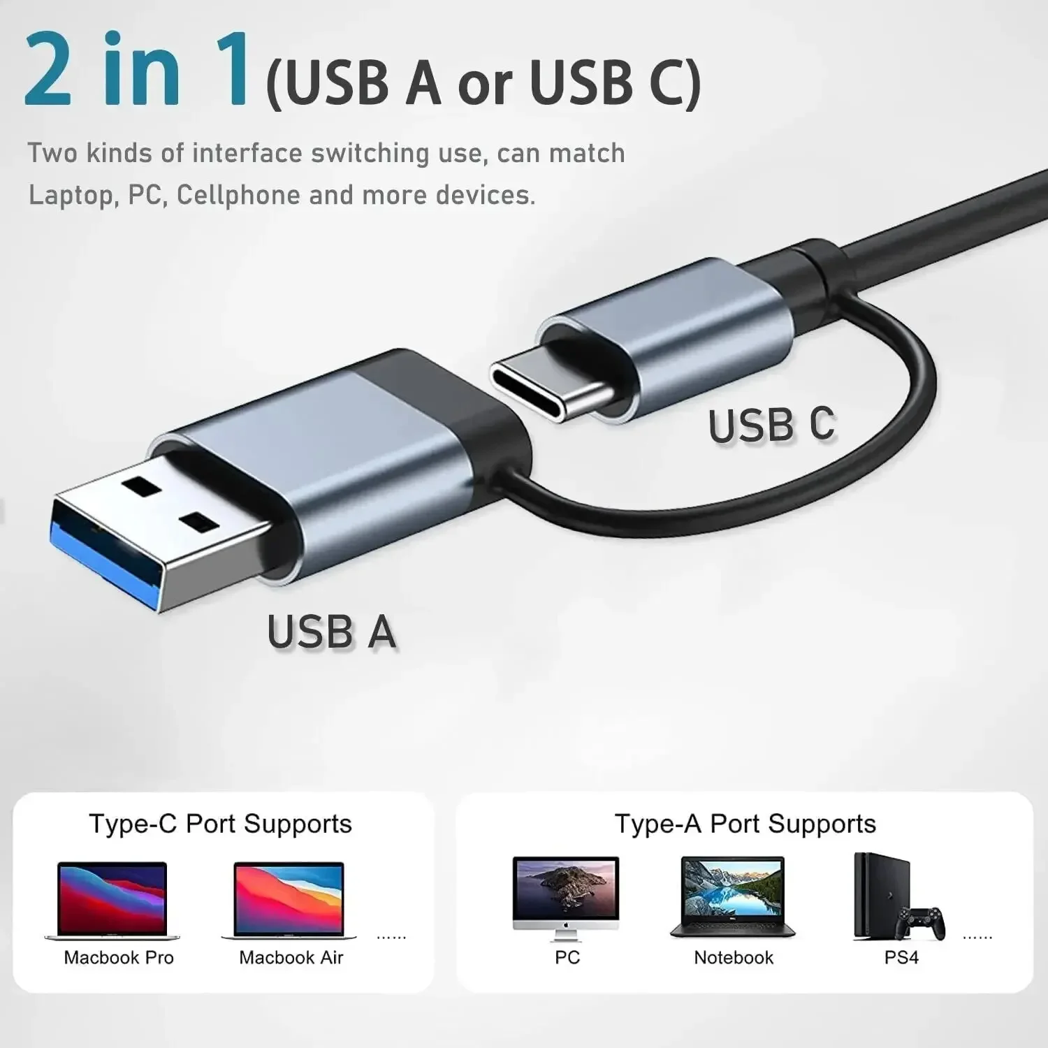 8 In 2 USB-C Hub With 3.0 SD/T - Laptop Accessories Hub review and price