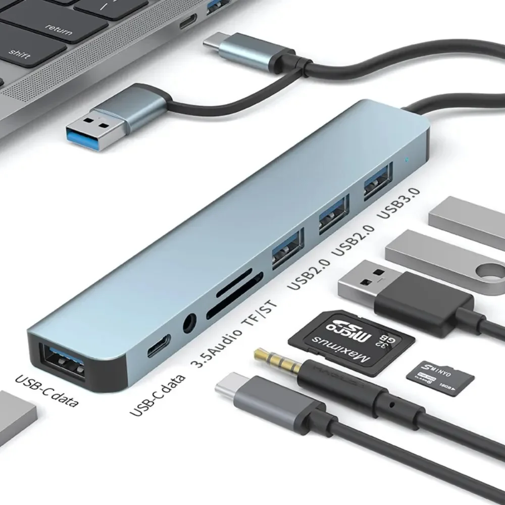 8 In 2 USB-C Hub With 3.0 SD/T - Laptop Accessories Hub review and price