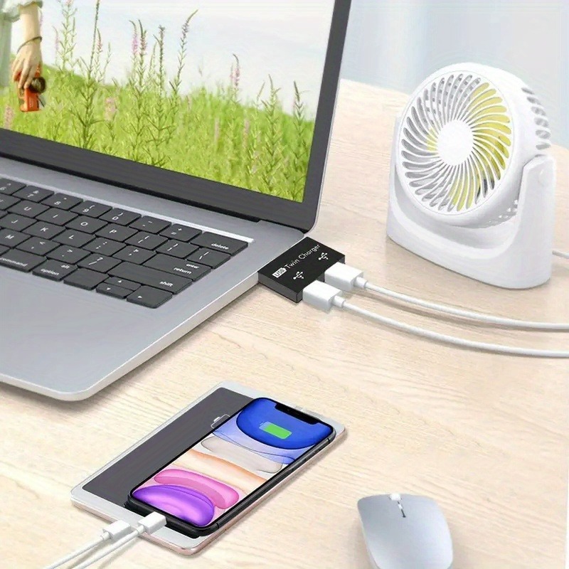 Mini USB 2.0 Splitter Hub 1In2 - Laptop Accessories Hub review and price