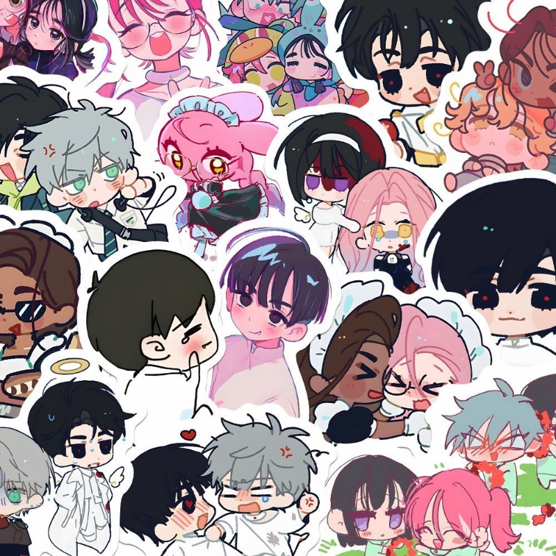 80Pcs/set Cartoon Anime Alien  - Laptop Accessories For Gift review and price