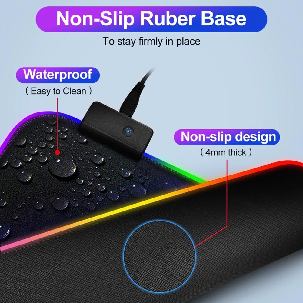 RGB Gaming Mouse Pad LED Light - Laptop Accessories Rgb review and price