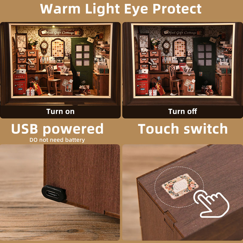 Retro Post Office Book Nook DI - Laptop Accessories Light review and price