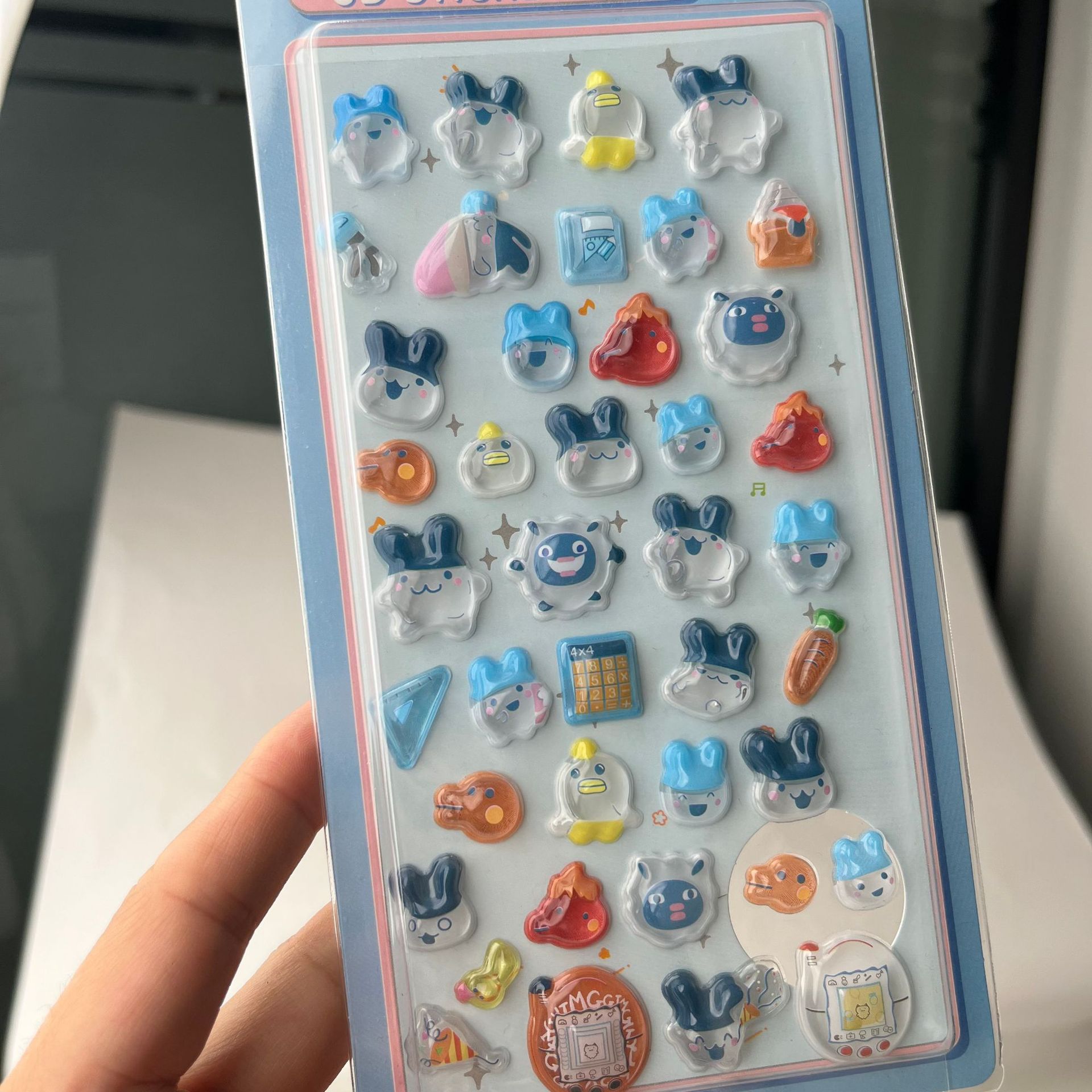 Cute Tamagotchi 3D Puffy Stick - Laptop Accessories For Gift review and price