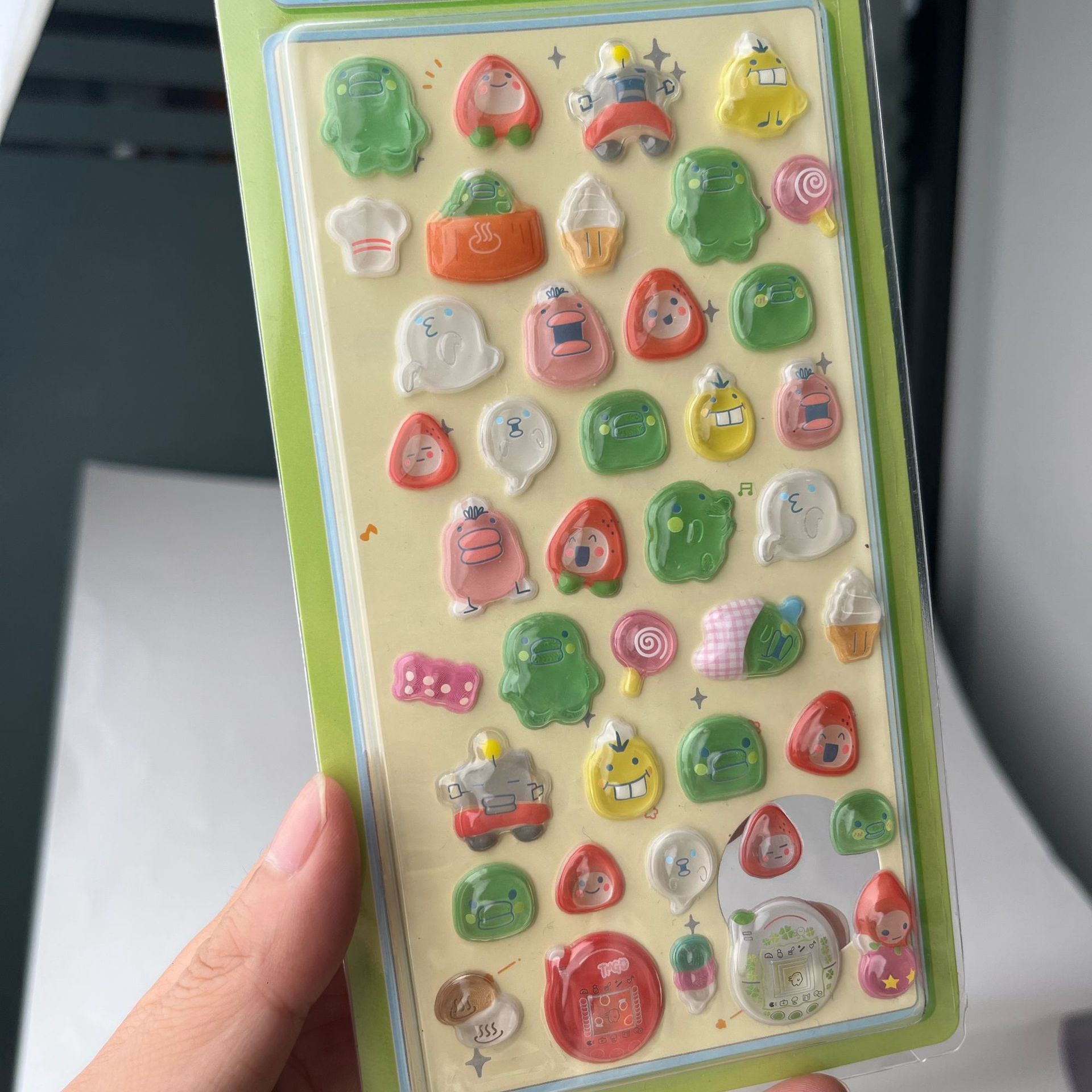 Cute Tamagotchi 3D Puffy Stick - Laptop Accessories For Gift review and price