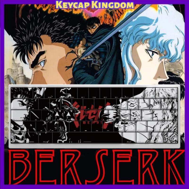 BERSERK Theme Anime Keycap 98  - Laptop Accessories For Gift review and price