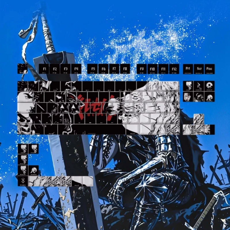BERSERK Theme Anime Keycap 98  - Laptop Accessories For Gift review and price