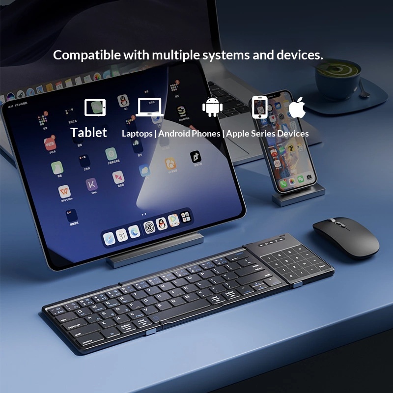 Mengzu Tri Fold Wireless Bluet - Laptop Extra Accessories review and price