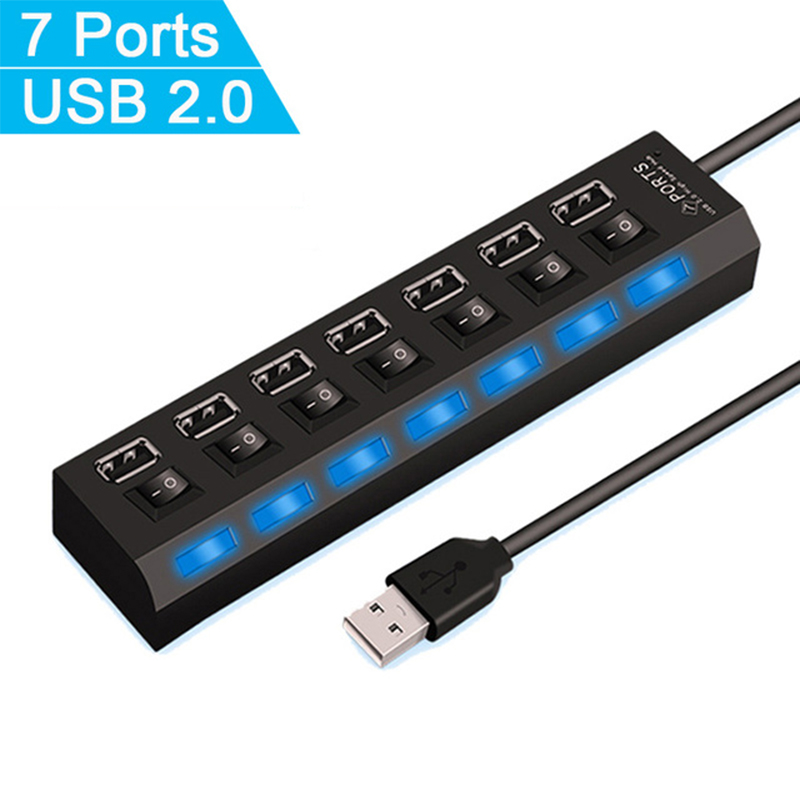 7 Port USB 2.0 Hub Splitter Fo - Laptop Accessories Hub review and price